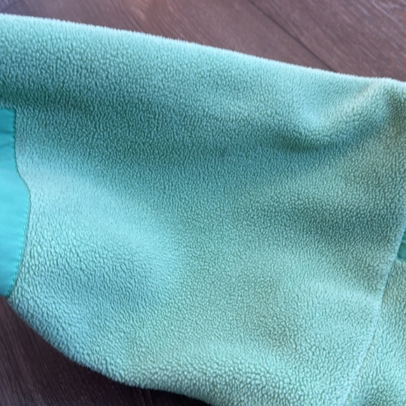 Junior women’s Denali The North Face Fleece Zip Up Jacket size XL rare Green - Picture 7 of 8